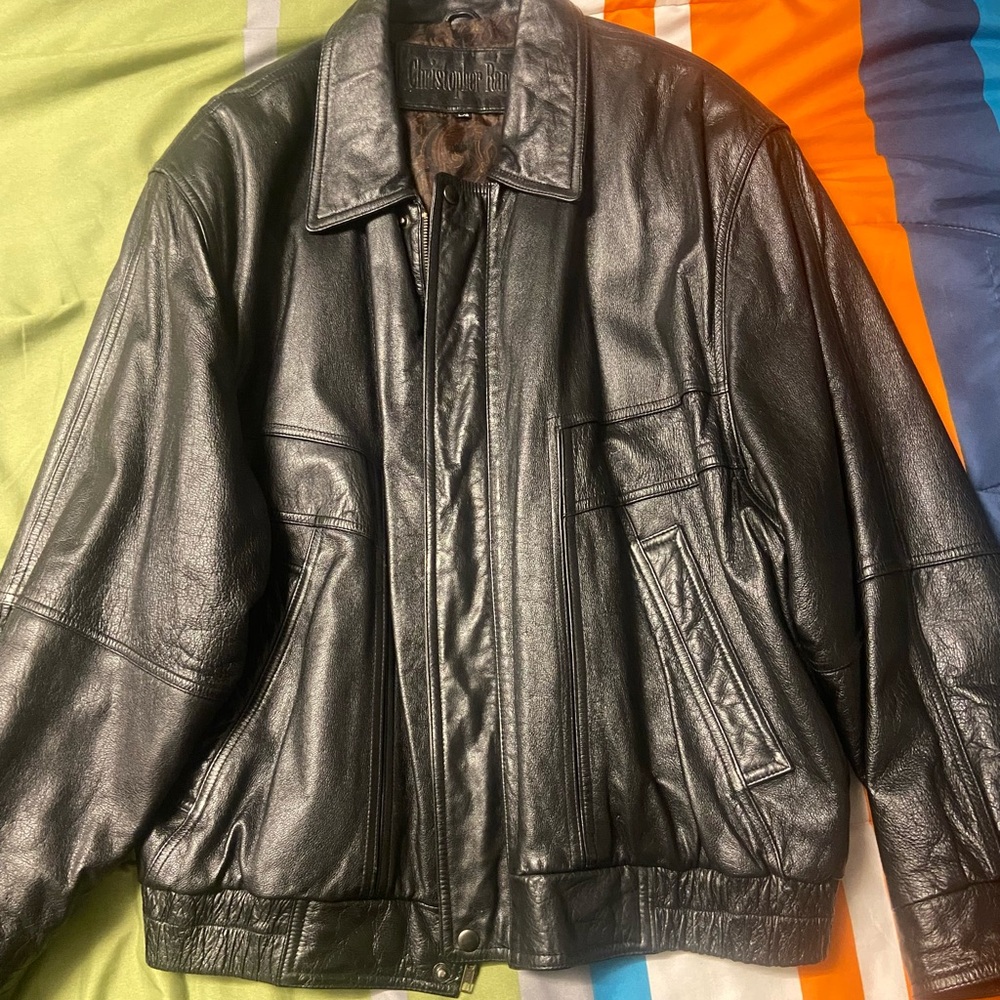 Christopher Rand Black Leather Jacket